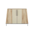 Modern houten dressoir met twee deuren**
