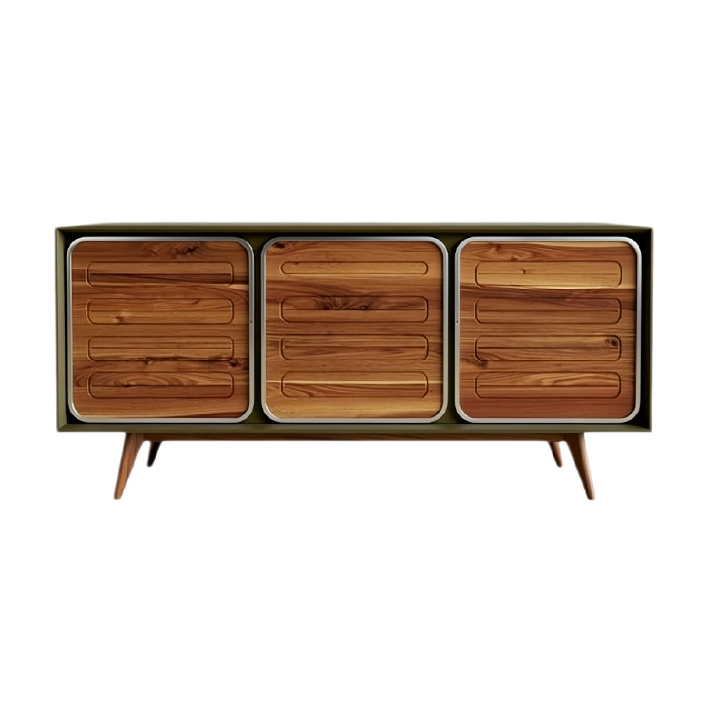 ** **Moderne houten dressoir met schuifladen**
