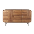 **Moderne houten dressoir met metalen poten**